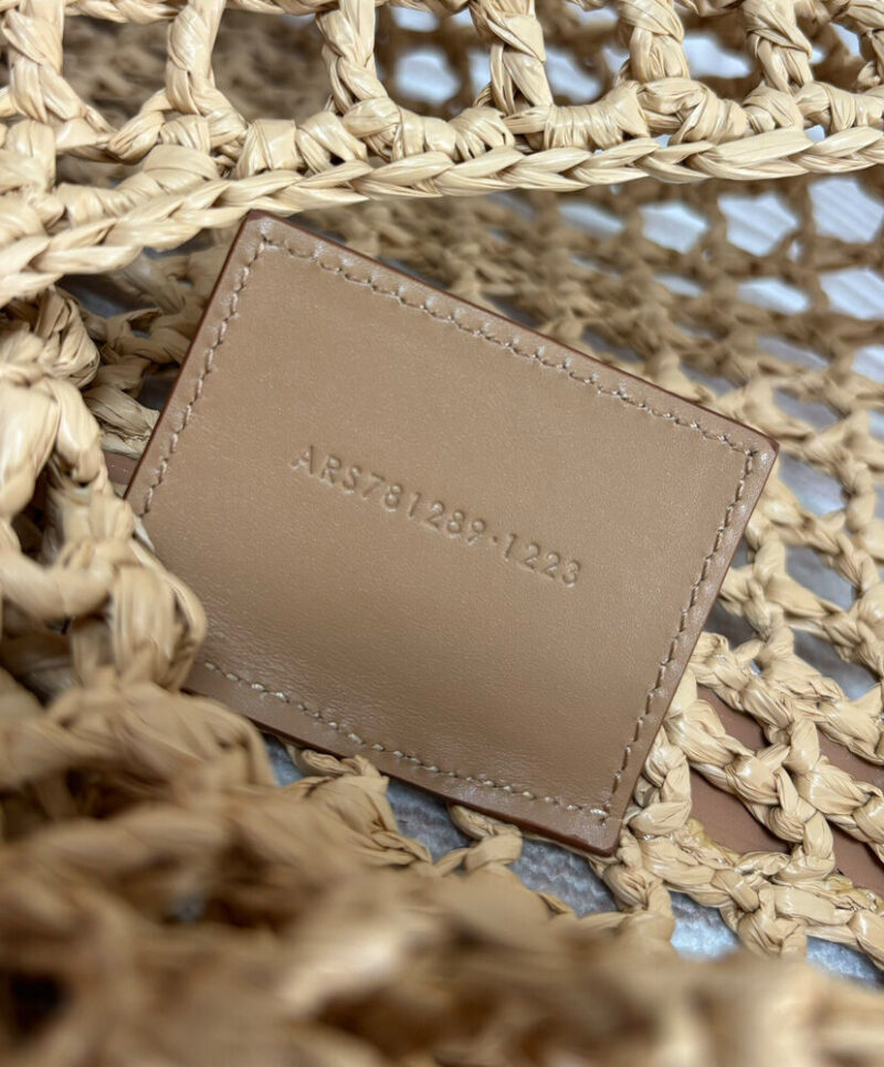 Saint Laurent Oxalis Bag In Raffia Macrame